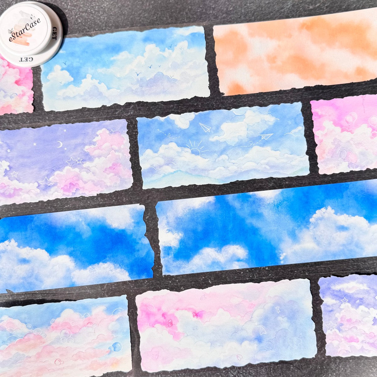 7cm*2m Watercolor Sky Tape