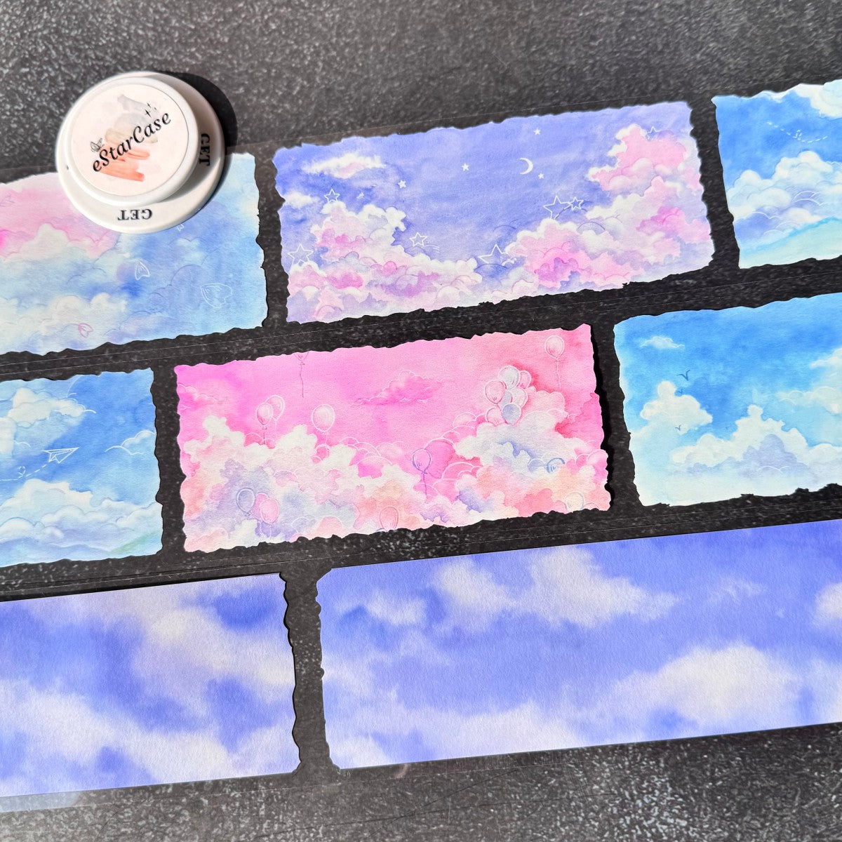 7cm*2m Watercolor Sky Tape