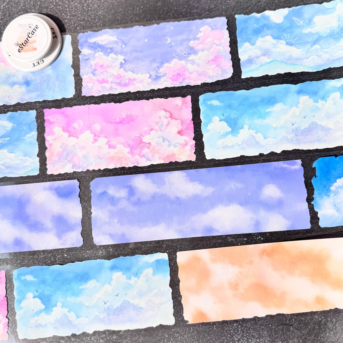 7cm*2m Watercolor Sky Tape