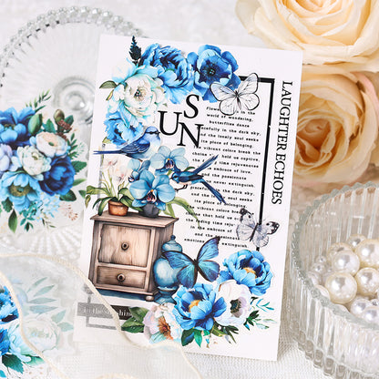 Water Color Flower Rhyme Sticker 15pcs