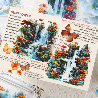 Waterfall Song Washi Stickers 10pcs