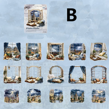 Weather Window Stickers 15pcs