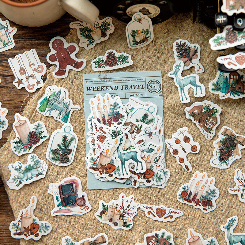 Weekend Travel Stickers 40pcs