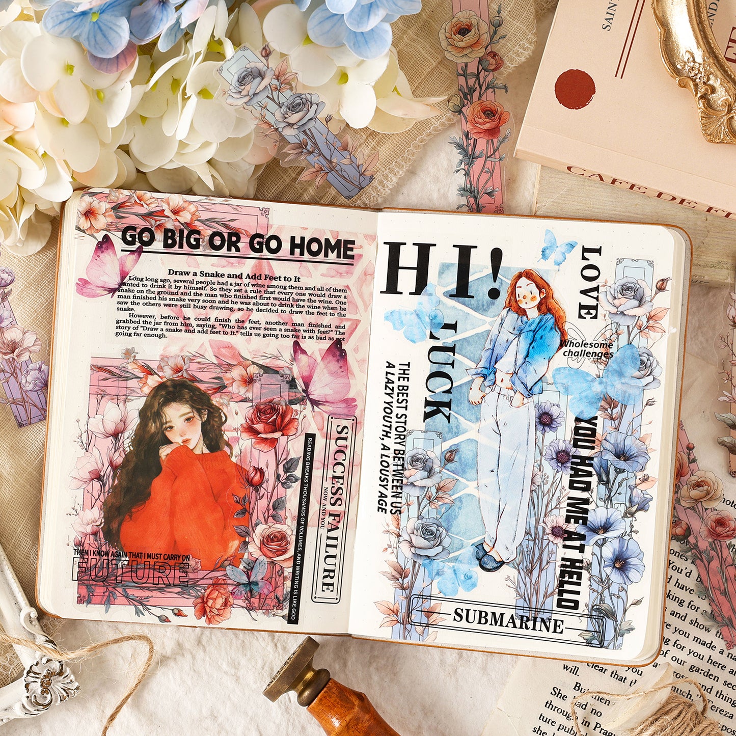 Weeping Flower Stickers 20pcs