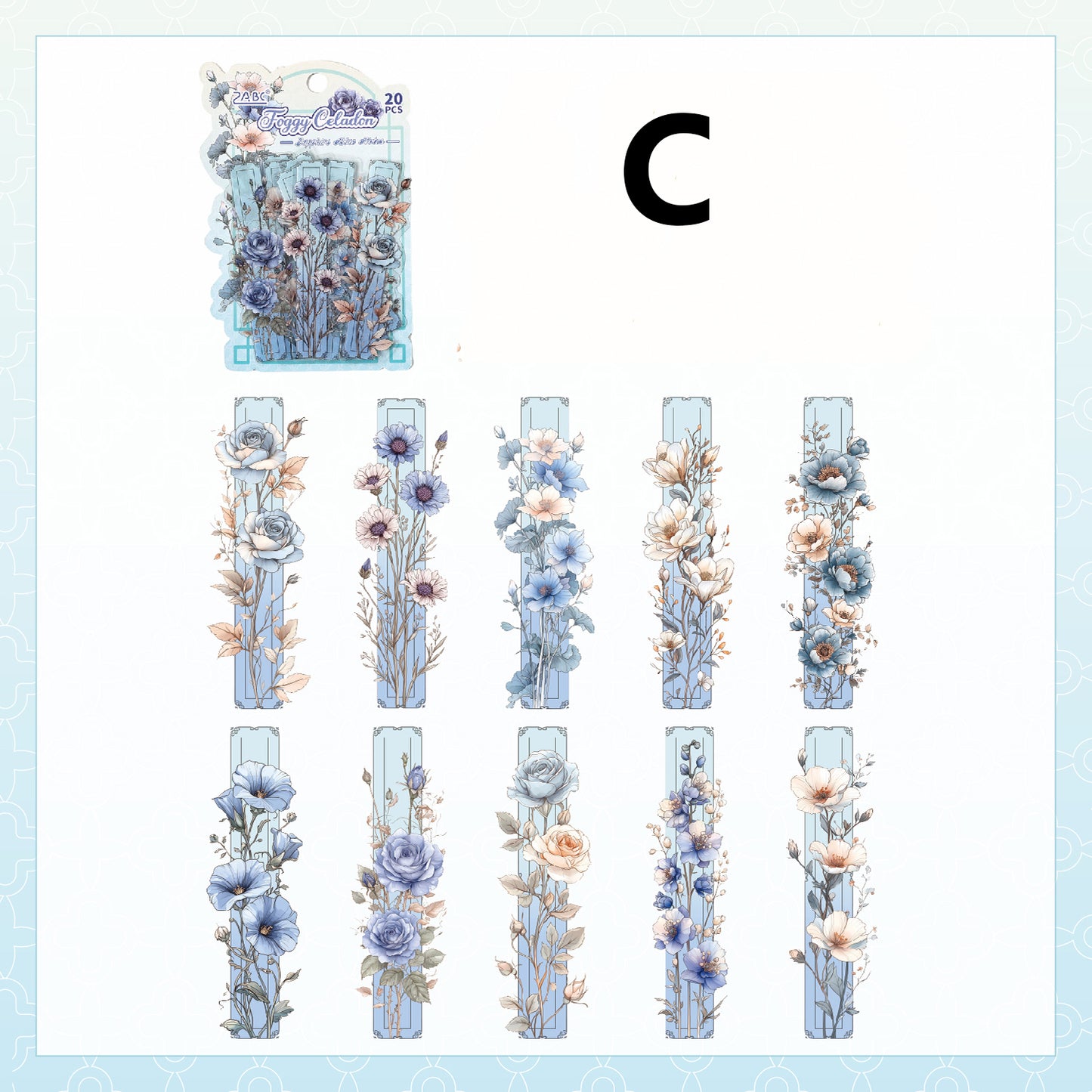 Weeping Flower Stickers 20pcs