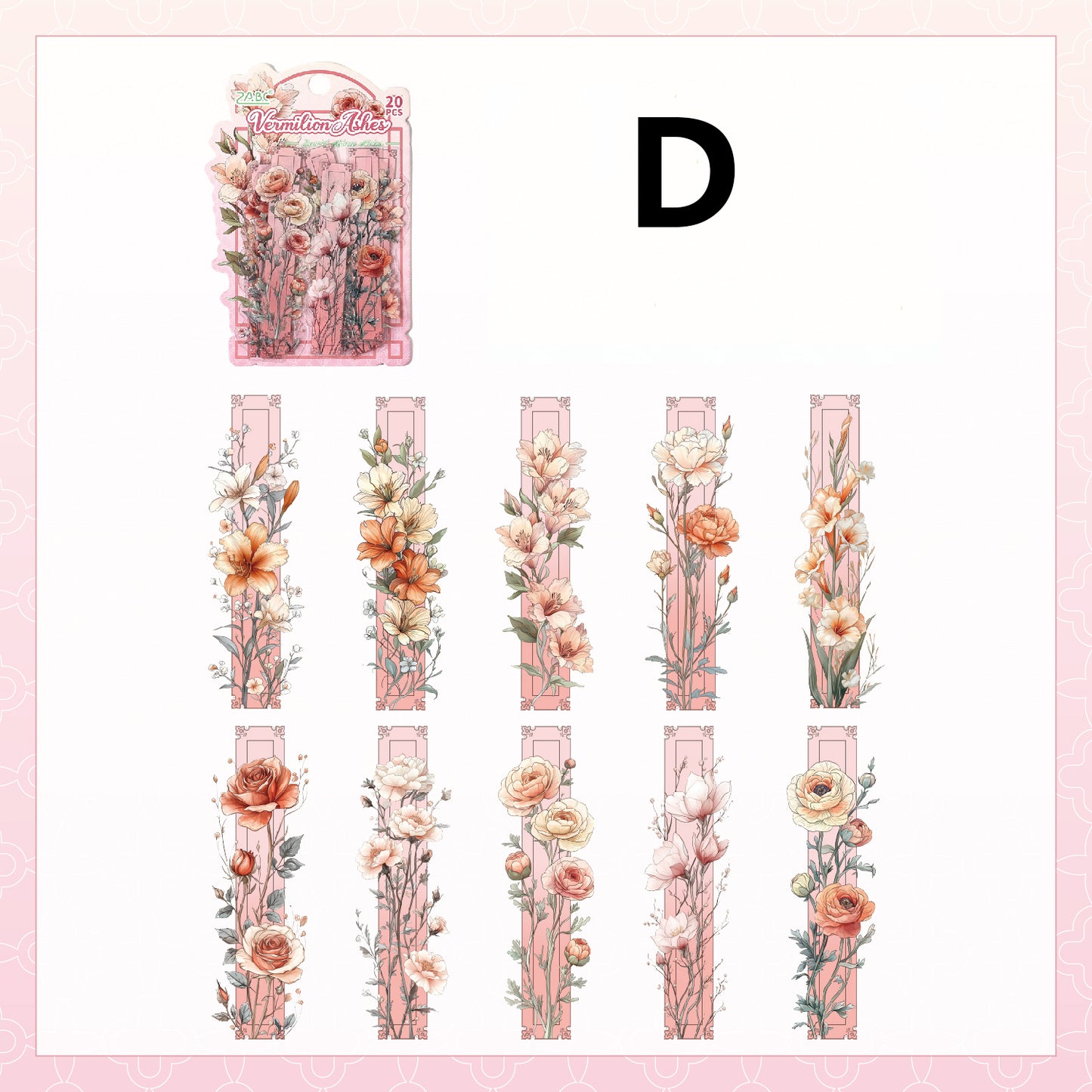 Weeping Flower Stickers 20pcs