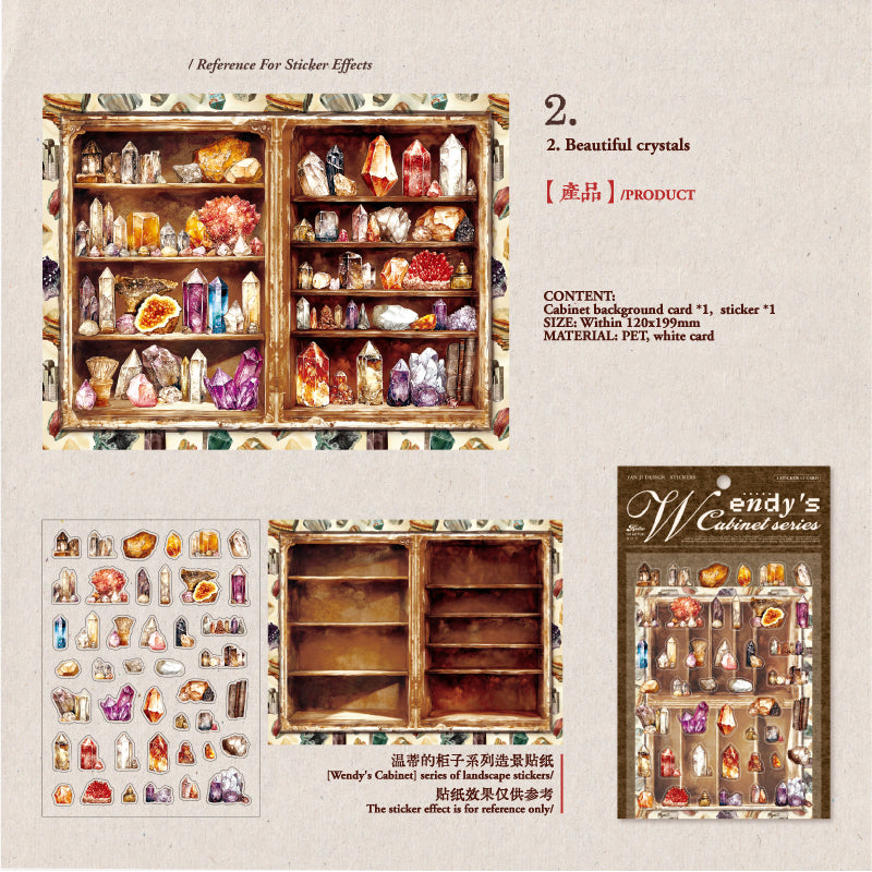 Wendys cabinet Sticker 2pcs