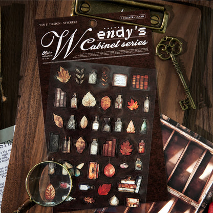 Wendys cabinet Sticker 2pcs