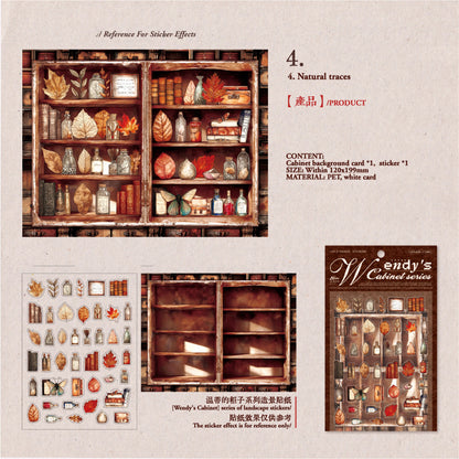 Wendys cabinet Sticker 2pcs