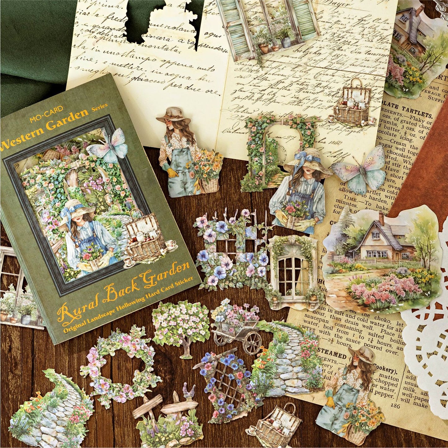 Westerm Garden Stickers 30pcs