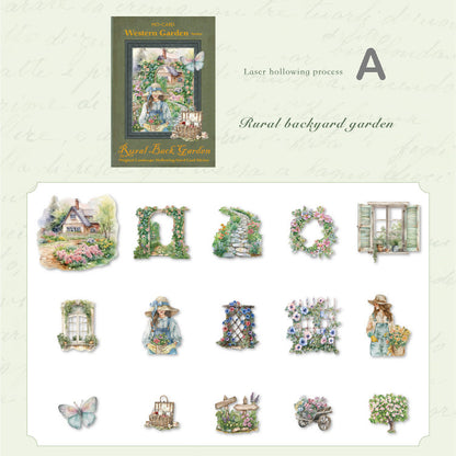 Westerm Garden Stickers 30pcs