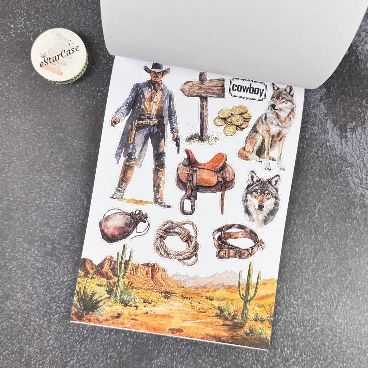 Western Legends Sticker Book