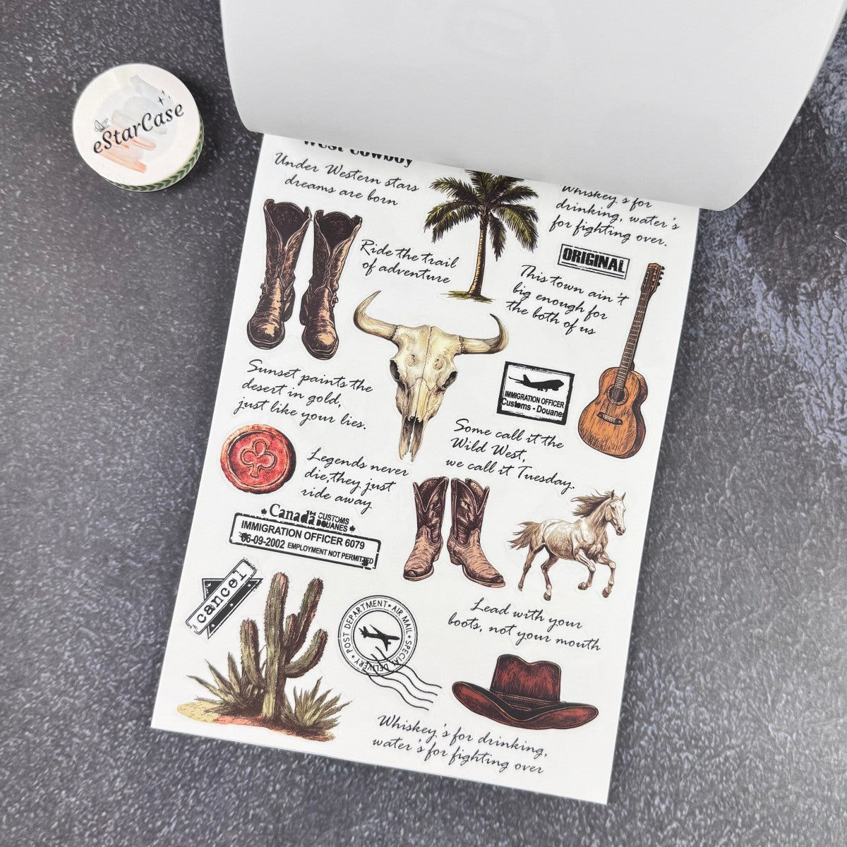 Western Legends Sticker Book