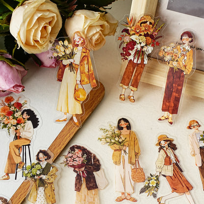 When the Wind Meets Flowers Stickers 15pcs