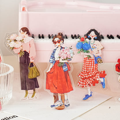 When the Wind Meets Flowers Stickers 15pcs