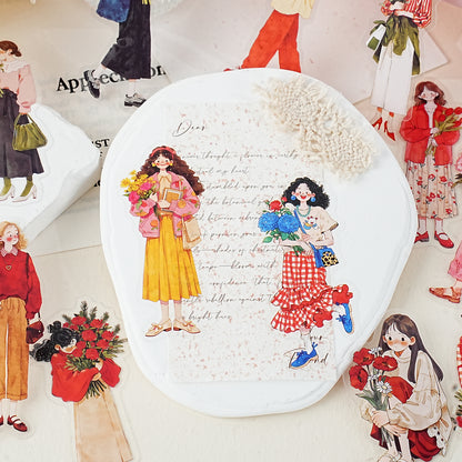 When the Wind Meets Flowers Stickers 15pcs