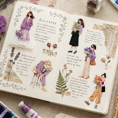 When the Wind Meets Flowers Stickers 15pcs