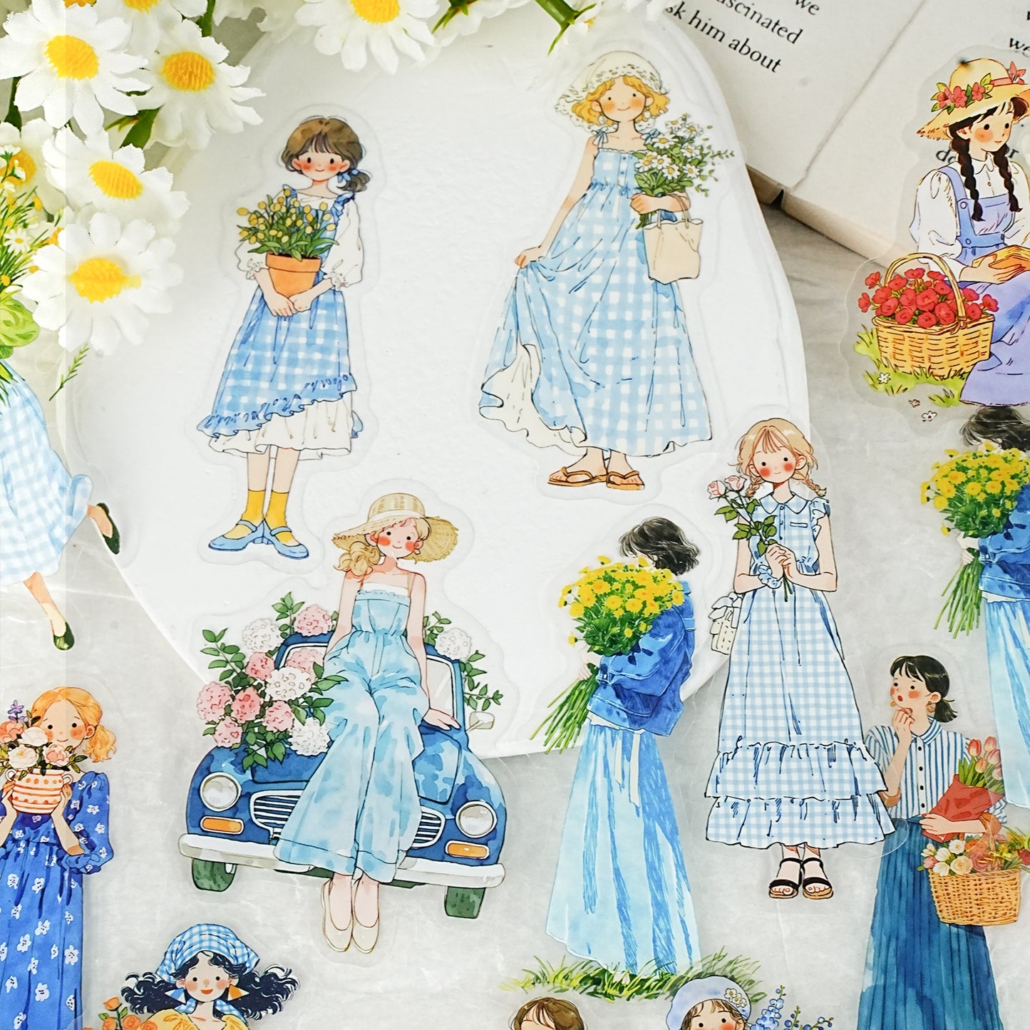 When the Wind Meets Flowers Stickers 15pcs
