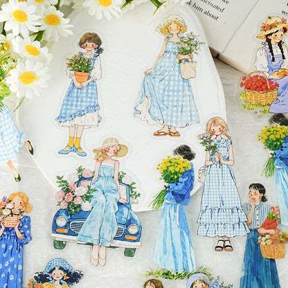 When the Wind Meets Flowers Stickers 15pcs