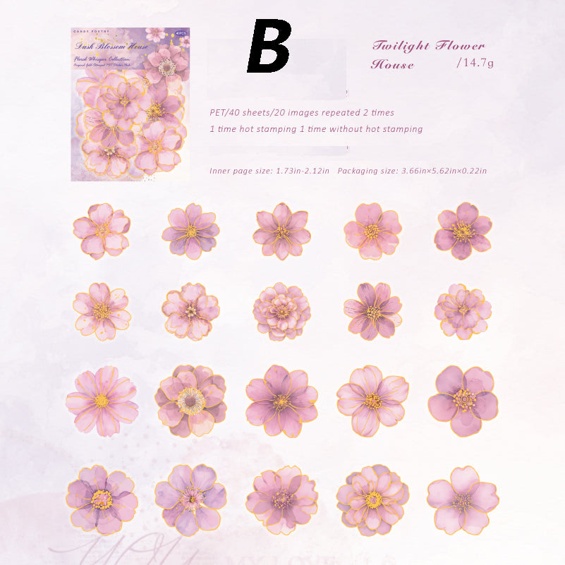 Whispers of Blossoms Sticker 40pcs