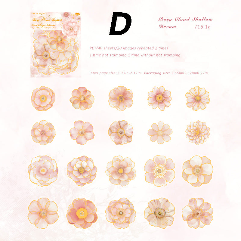 Whispers of Blossoms Sticker 40pcs