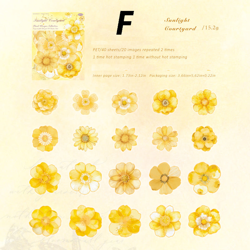 Whispers of Blossoms Sticker 40pcs