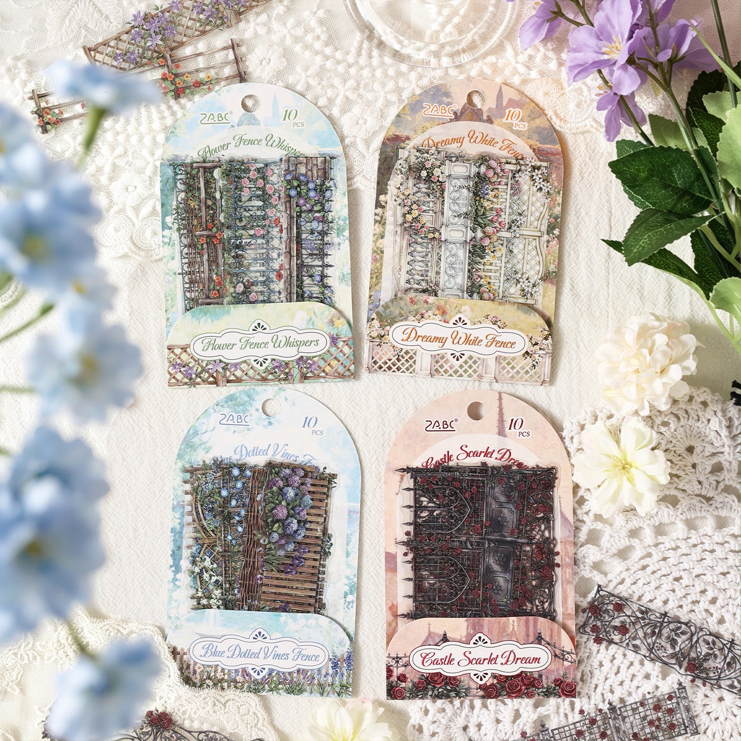 Whispers of Flower Hedge Sticker 10pcs