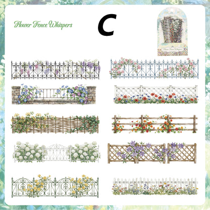 Whispers of Flower Hedge Sticker 10pcs