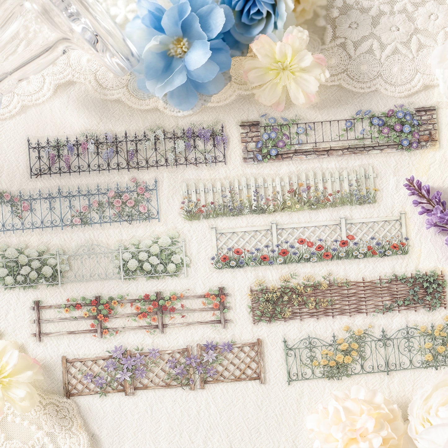 Whispers of Flower Hedge Sticker 10pcs