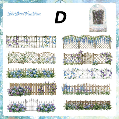 Whispers of Flower Hedge Sticker 10pcs