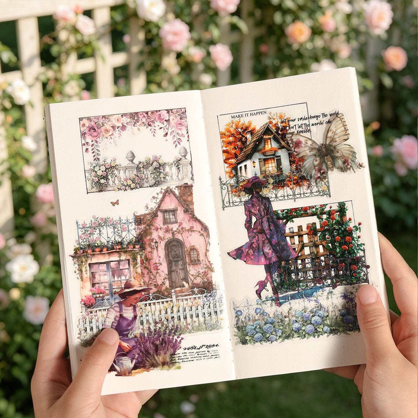 Whispers of Flower Hedge Sticker 10pcs