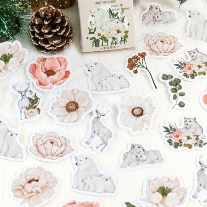 White Forest Stickers 46pcs