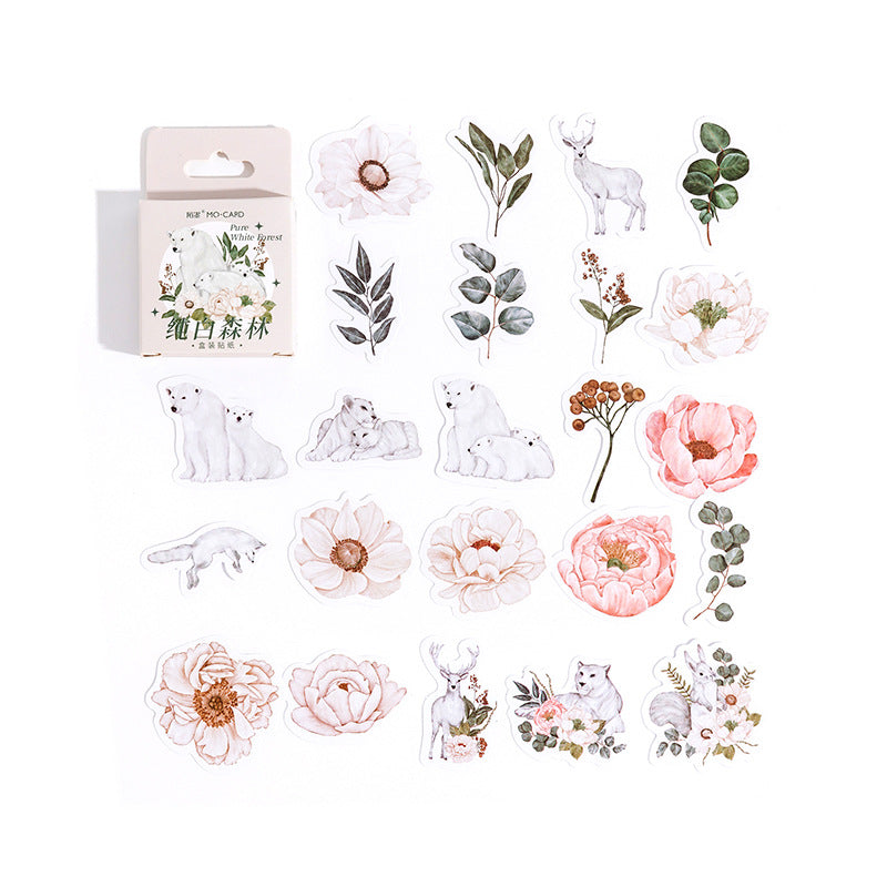White Forest Stickers 46pcs