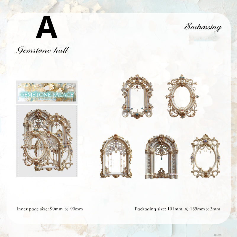 White Gilded Paper 10pcs