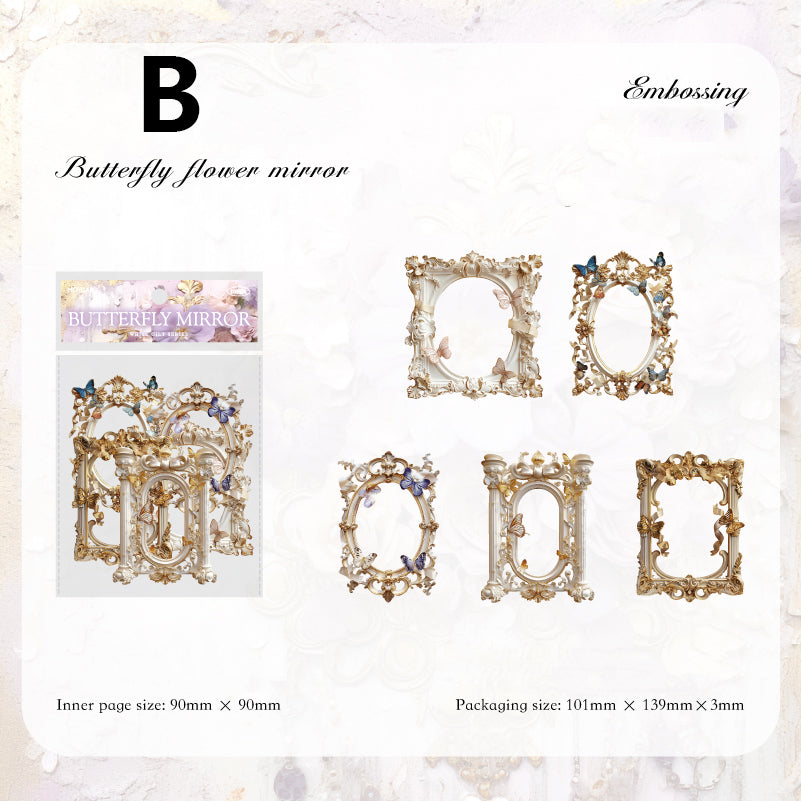 White Gilded Paper 10pcs