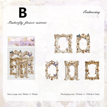 White Gilded Paper 10pcs