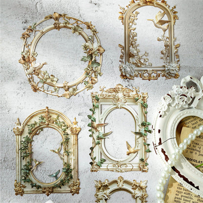 White Gilded Paper 10pcs