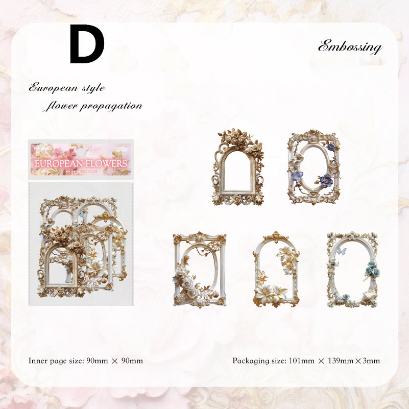 White Gilded Paper 10pcs