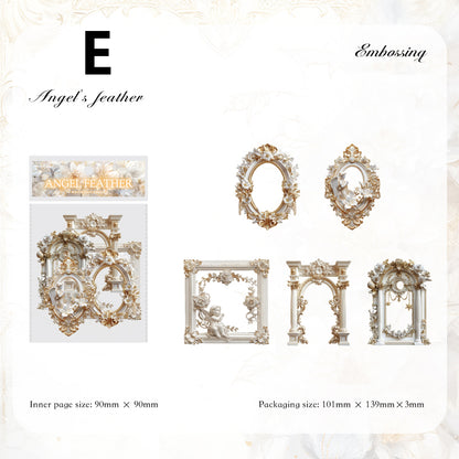 White Gilded Paper 10pcs