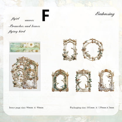 White Gilded Paper 10pcs