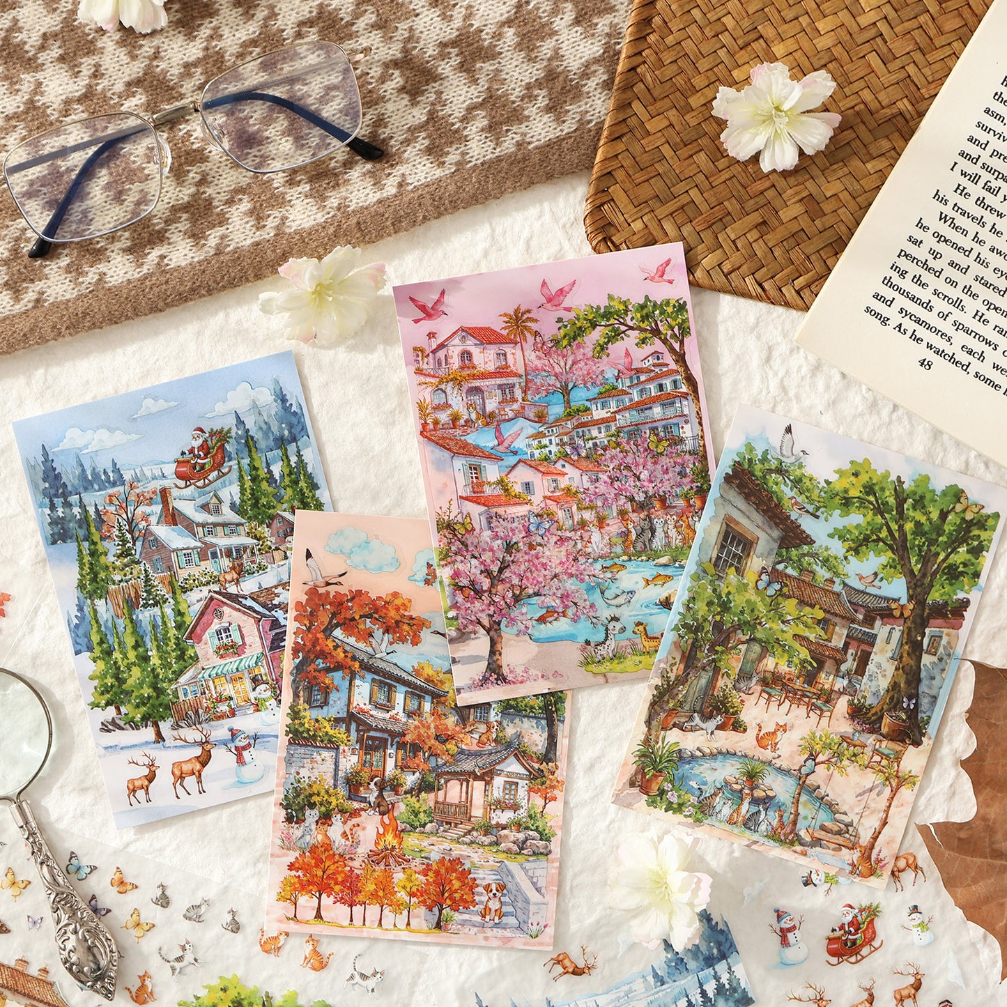 Wind and Four Courts Sticker 3pcs