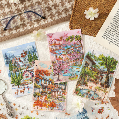 Wind and Four Courts Sticker 3pcs