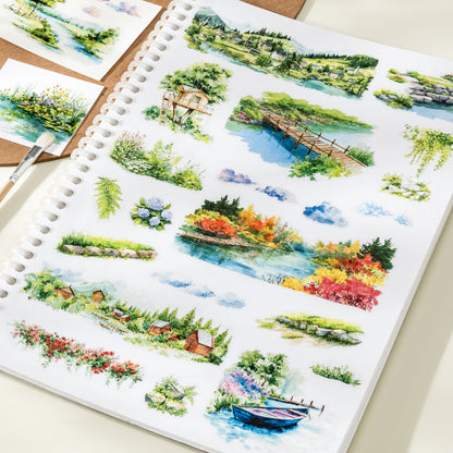 Wind in Wild Hills Sticker 48pcs