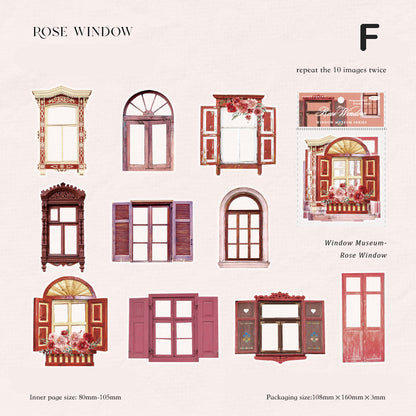 Window Museum Stickers 20pcs