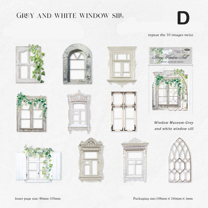 Window Museum Stickers 20pcs