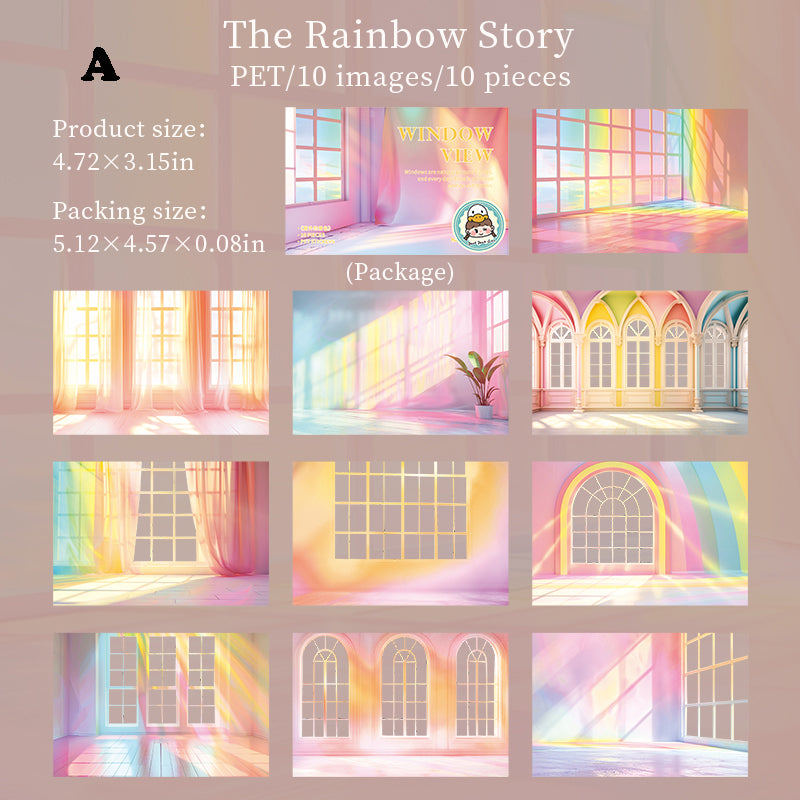 Window View Sticker 10pcs