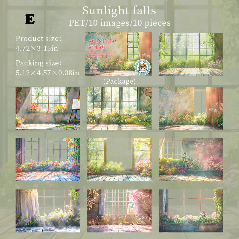 Window View Sticker 10pcs