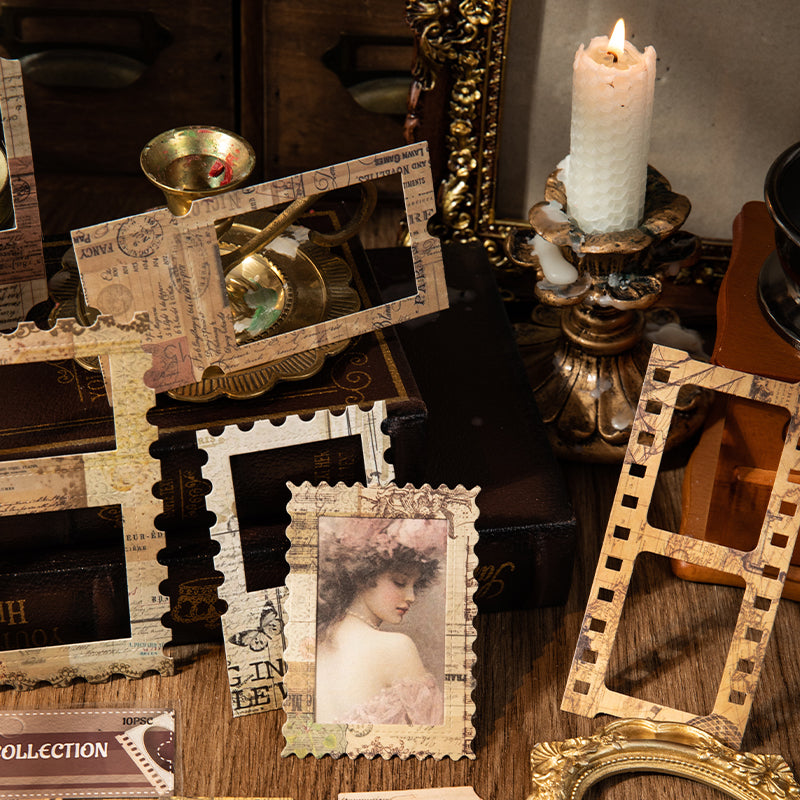 Windor Memories Vintage Flip Cards Sticker 10pcs
