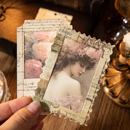 Windor Memories Vintage Flip Cards Sticker 10pcs