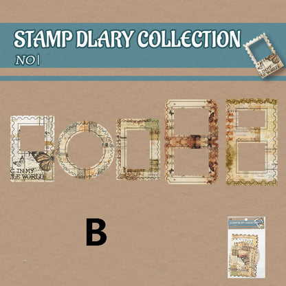 Windor Memories Vintage Flip Cards Sticker 10pcs